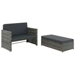 vidaXL Gartensofa Poly Rattan (44483)