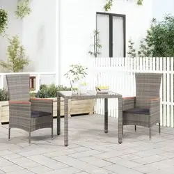 vidaXL Gartenstühle mit Kissen 2 Stk. (319526)