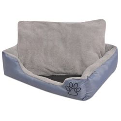 vidaXL Hundebett mit gepolstertem Kissen Größe M (170414)