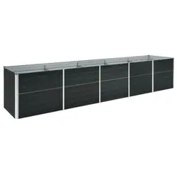 vidaXL Garten-Hochbeet Verzinkter Stahl 400 x 80 x 45 cm (47059) vidaXL Garten-Hochbeet Verzinkter Stahl 400 x 80 x 45 cm (47059)