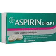 Bayer Vital ASPIRIN DIREKT, 10 Kautbl. (N1) Aspirin Direkt Bayer Vital ASPIRIN DIREKT, 10 Kautbl. (N1) Aspirin Direkt