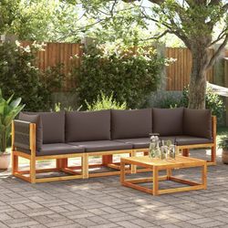 vidaXL Gartensofa-Set mit Kissen 4-tlg. (3278832)
