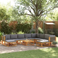 vidaXL Garten-Sofagarnitur 11-tlg. (3278837)