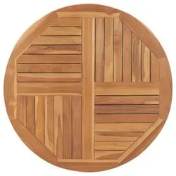 vidaXL Tischplatte Massivholz Teak Rund 2,5 cm 90 cm (48987) vidaXL Tischplatte Massivholz Teak Rund 2,5 cm 90 cm (48987)