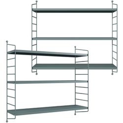en.casa Modulares Wandregal Strängnäs 2er Set