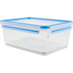 Emsa Clip & Close Frischhaltedose mit Abtropfgitter 3,7 l