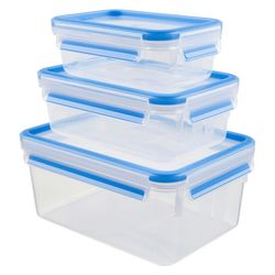 Emsa Clip & Close Frischhaltedosen 3er-Set (0,55 + 1,0 + 2,3 l)