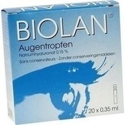 Santen BIOLAN AUGENTROPFEN, 20 x 0,35 ml