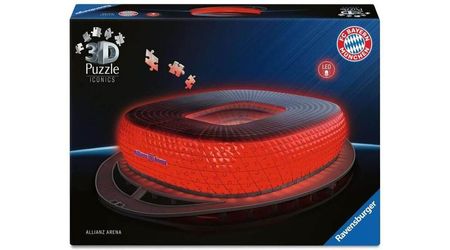 Ravensburger 3D Puzzle Iconics: Allianz Arena - mit Licht (12008033)