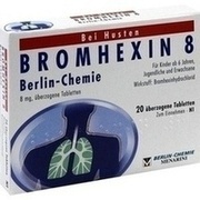 BROMHEXIN 8 BERLIN CHEMIE, 20 überzog. Tbl. (N1) 8 mg