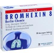 BROMHEXIN 8 BERLIN CHEMIE, 50 überzog. Tbl. (N2) 8 mg