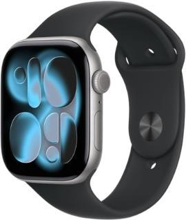 Apple Watch Series 11 GPS 46 mm Aluminium mit Sportarmband M/L (MEV44ZR/A)