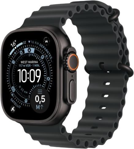 Apple Watch Ultra 3 GPS + Cellular 49 mm Titan mit Ocean-Armband (MF0J4QF/A)
