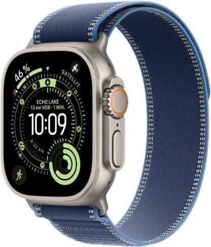 Apple Watch Ultra 3 GPS + Cellular 49 mm Titan mit Trail Loop M/L (MEWU4QF/A)