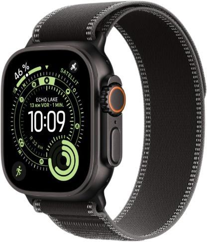 Apple Watch Ultra 3 GPS + Cellular 49 mm Titan mit Trail Loop S/M (MF1D4QF/A)