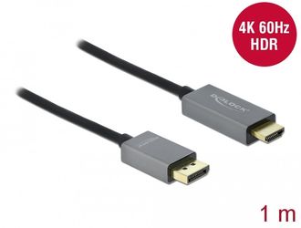 Delock Aktives DisplayPort 1.4 zu HDMI Kabel 4K 60 Hz HDR 1 m (85928) Delock Aktives DisplayPort 1.4 zu HDMI Kabel 4K 60 Hz HDR 1 m (85928)