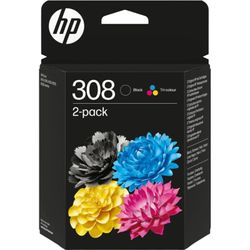 HP 308 schwarz/dreifarbig (6L6S6UE)