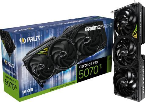 Palit GeForce RTX 5070 Ti GamingPro-S 16GB (NE7507T019T2-GB2031U)