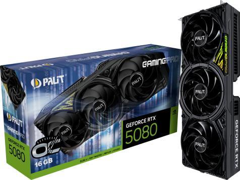 Palit GeForce RTX 5080 GamingPro OC 16GB (NE75080S19T2-GB2031A)