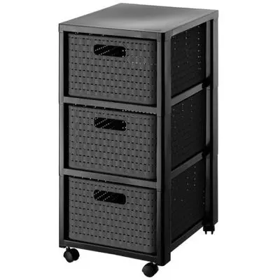 Rotho Country Rollcontainer mit 3 Schubladen