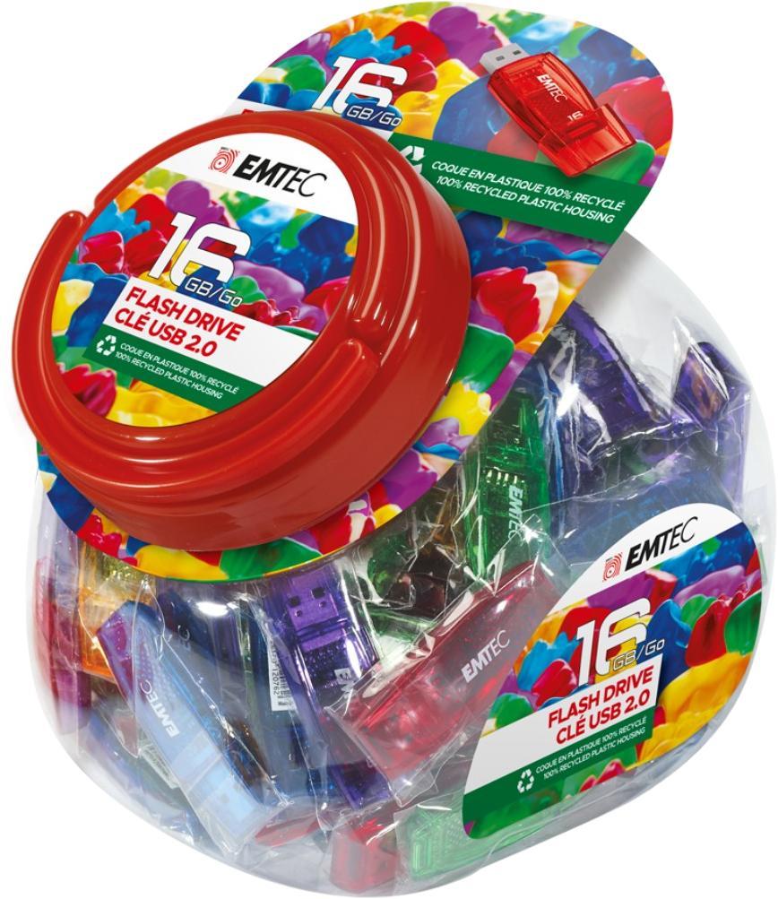 Emtec C410 Color Mix - Candy Jar 2.0 16GB