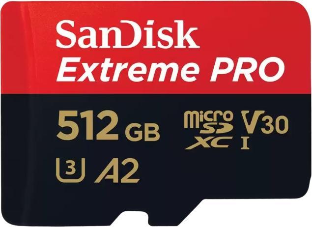 SanDisk Extreme PRO R200/W140 microSDXC 512GB Kit (SDSQXCD-512G-GN6MA) SanDisk Extreme PRO R200/W140 microSDXC 512GB Kit (SDSQXCD-512G-GN6MA)