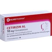 ALIUD Pharma CETIRIZIN AL 10MG FILMTABL, 7 Filmtbl. (N1)