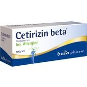 betapharm Arzneimittel CETIRIZIN BETA, 100 Filmtbl. (N3) betapharm Arzneimittel CETIRIZIN BETA, 100 Filmtbl. (N3)