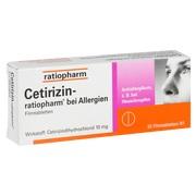 Ratiopharm Cetirizin-ratiopharm 10MG, 20 Filmtbl. (N1) Ratiopharm Cetirizin-ratiopharm 10MG, 20 Filmtbl. (N1)