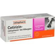 Ratiopharm Cetirizin-ratiopharm 10MG, 50 Filmtbl. (N2) Ratiopharm Cetirizin-ratiopharm 10MG, 50 Filmtbl. (N2)