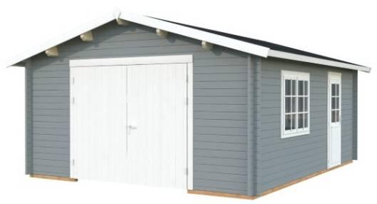 Palmako Roger 23,9 m² mit Holztor lackiert