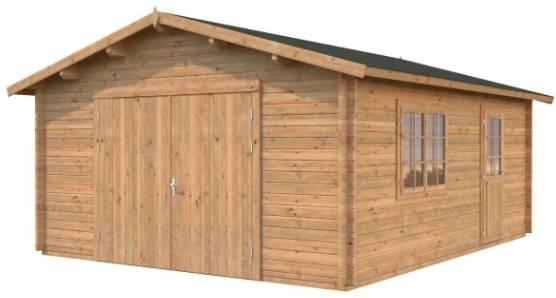 Palmako Roger 23,9 m² mit Holztor tauchgrundiert