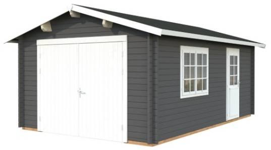Palmako Roger 19,0 m² mit Holztor lackiert