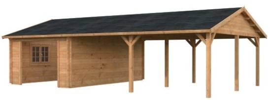 Palmako Roger 19,0 + 33,2 m² ohne Tor tauchgrundiert