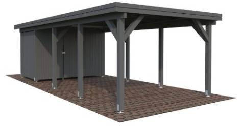 Palmako Karl 23,1 m² mit Geräteraum lackiert