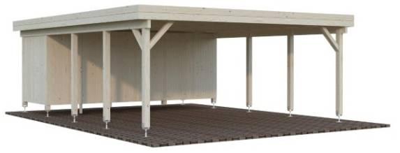 Palmako Karl 40,6 m² mit Geräteschrank naturbelassen