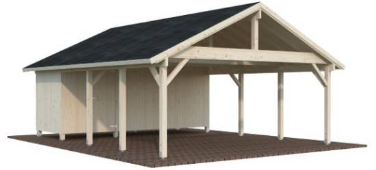 Palmako Robert 40,6 m² mit Geräteraum naturbelassen Palmako Robert 40,6 m² mit Geräteraum naturbelassen