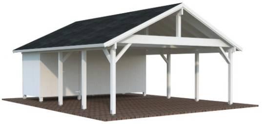Palmako Robert 40,6 m² mit Geräteraum lackiert Palmako Robert 40,6 m² mit Geräteraum lackiert