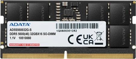 ADATA DDR5-5600 16GB (GD5S5600716G-SMI) ADATA DDR5-5600 16GB (GD5S5600716G-SMI)