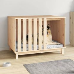 vidaXL Hundehütte Massivholz Kiefer 100 x 70 x 72 cm (822491)