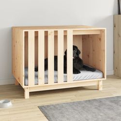 vidaXL Hundehütte Massivholz Kiefer 90 x 60 x 67 cm (822486)
