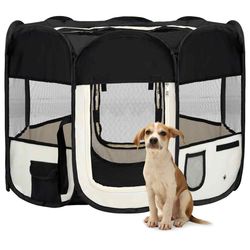 vidaXL Faltbarer Welpenlaufstall mit Tragetasche 90 x 90 x 58 cm (171005) vidaXL Faltbarer Welpenlaufstall mit Tragetasche 90 x 90 x 58 cm (171005)