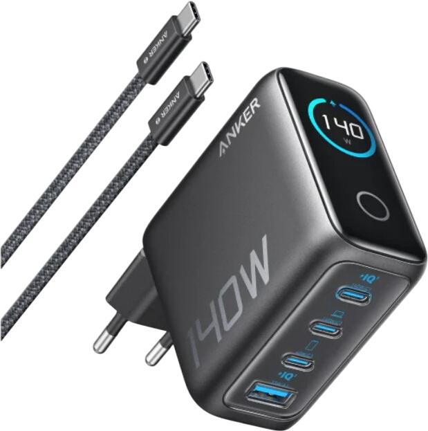 ANKER Ladegerät 140W 4-Port PD 3.1 mit USB-C Kabel (B2697) ANKER Ladegerät 140W 4-Port PD 3.1 mit USB-C Kabel (B2697)