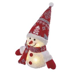 Emos LED leuchtender Weihnachts-Schneemann 25 cm warmweiss (DCFW04)