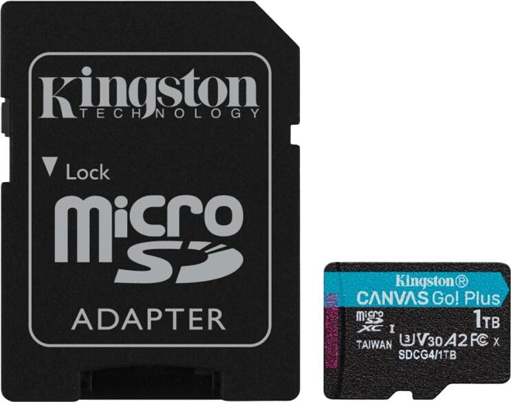 Kingston Canvas Go! Plus Gen4 microSDXC 1TB Kit (SDCG4/1TB) Kingston Canvas Go! Plus Gen4 microSDXC 1TB Kit (SDCG4/1TB)