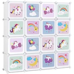 Songmics Regalsystem mit 16 Würfeln (LPC906) Songmics Regalsystem mit 16 Würfeln (LPC906)