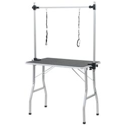 vidaXL Klappbarer Trimmtisch mit 2 Schlingen 105 x 61,5 x 160 cm (170170)