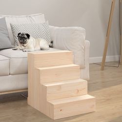 vidaXL Haustiertreppe Massivholz Kiefer 40 x 49 x 47 cm (822466)