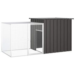vidaXL Hühnerkäfig Verzinkter Stahl 200 x 91 x 100 cm (171544)