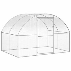 vidaXL Outdoor-Hühnerstall Verzinkter Stahl 3 x 2 x 2 m (171463)